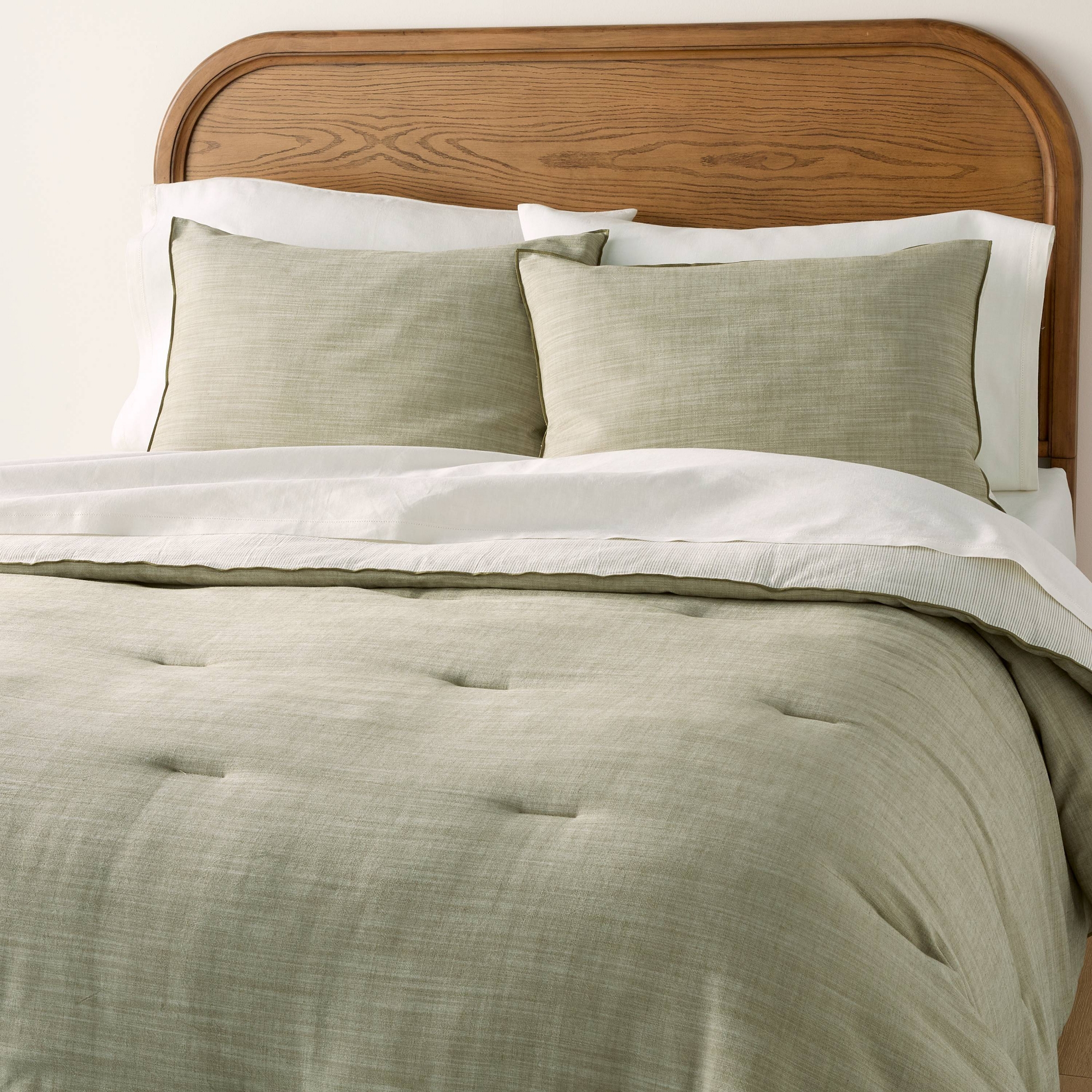 3pc King Reversible Comforter Set Green - Hearth & Hand™ with Magnolia