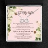 Wife Greeting Card Gift Sterling Silver Love Necklace Women Ginger Lyne Collection - 3 of 4