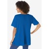Woman Within Plus Size Split-Neck Henley Thermal Tee - 3 of 4