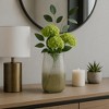 Decorative Large Glass Vase for Living Room Decor - Modern Accent Flower Vase for Home, Mantel, and Office Decor - House Decor - 13", Green - 3 of 4