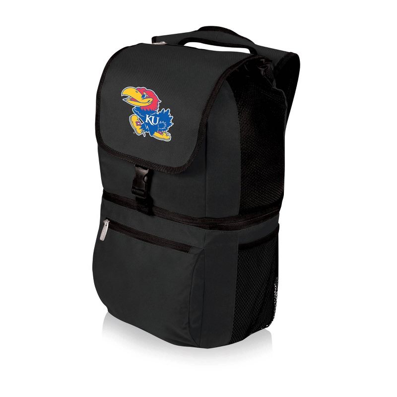 NCAA Kansas Jayhawks Zuma Backpack Cooler - Black, 1 of 4