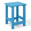 WestinTrends Malibu Kids Outdoor Patio Furniture HDPE Adirondack Square Side Table - 4 of 4