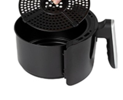 CG INTERNATIONAL TRADING 2.2 Quart Compact Air Fryer, Non-Stick, Dishwasher  Safe Basket, 1150W, Black