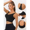 Allegra K Women's Workout Fitness Longline Wireless Padded Yoga Sports Bra - 3 of 4