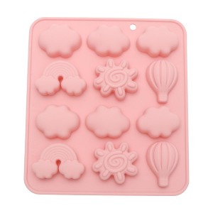Unique Bargains Chocolate Mould 12-Cavity Sky Theme Candy Mould Hand Wash 6.5"x5.87"x0.63" 1 Pc - 1 of 4