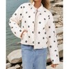 Women's Tory Flower Accent Puff Jacket - LOVELO - 4 of 4