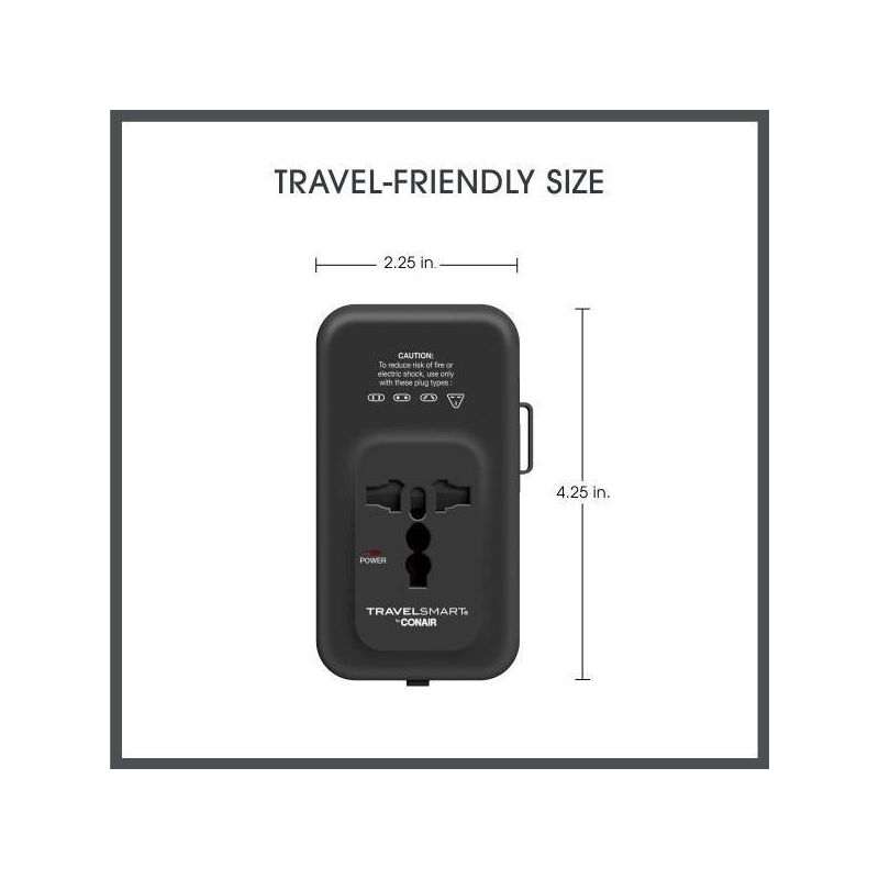 Travel Smart Does-It-All Adapter with Cables &#38; USB-A &#38; C Ports, 4 of 11