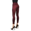 Memoi Native American Inspired Shaping Leggings Burgundy M-L - 3 of 4