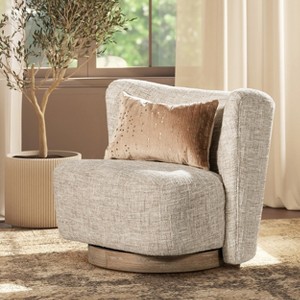 Christopher Knight Home Spenser Modern 31.5“ Chenille Upholstered Swivel Chair - 1 of 4