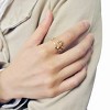 Wrapables Gold Tone Stackable Initial Letter Ring Size 6 - 3 of 4