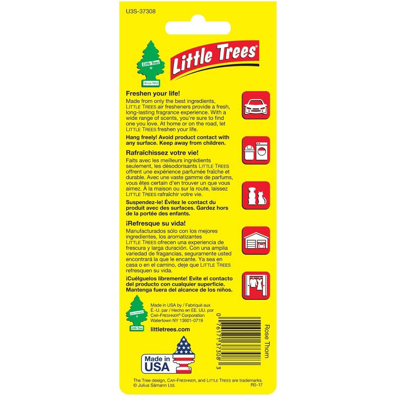 Little Trees 3pk Rose Thorn Air Freshener, 2 of 5
