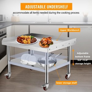 Stainless Steel Equipment Stand & Commercial Kitchen Table with 1000 lb Capacity - 1 of 4