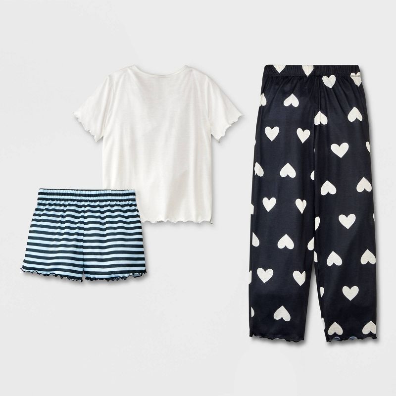 Girls' 3pc Short Sleeve Pajama Set - Cat & Jack™, 3 of 6
