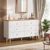 Hommoo 47 Inches Long 6 Drawer Double Dresser White - 3 of 4