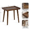 Kate and Laurel Eastmont Rectangle MDF Side Table, 16x22x22, Walnut Brown - 2 of 4