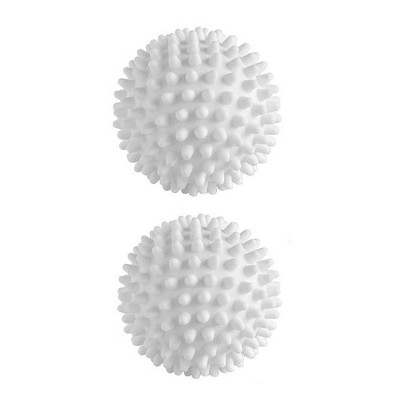 2pcs Anti-fouling Anti-tangle Hair-absorbing Clothes Cleaning Balls Anti-static Knotting Hedgehog Wash Balls(White)