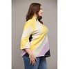 Women's Color Block Sweater - Plus - Fate - 2 of 4
