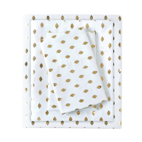 gold dot sheets set