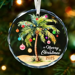 Palm Tree Christmas Ornament - Coastal Beach Ornaments for Christmas Tree, Ocean and Beachy Ornaments - 1 of 4