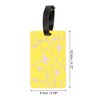 Unique Bargains Airplane Lines Pattern Luggage Tag 1 Pc - 2 of 4