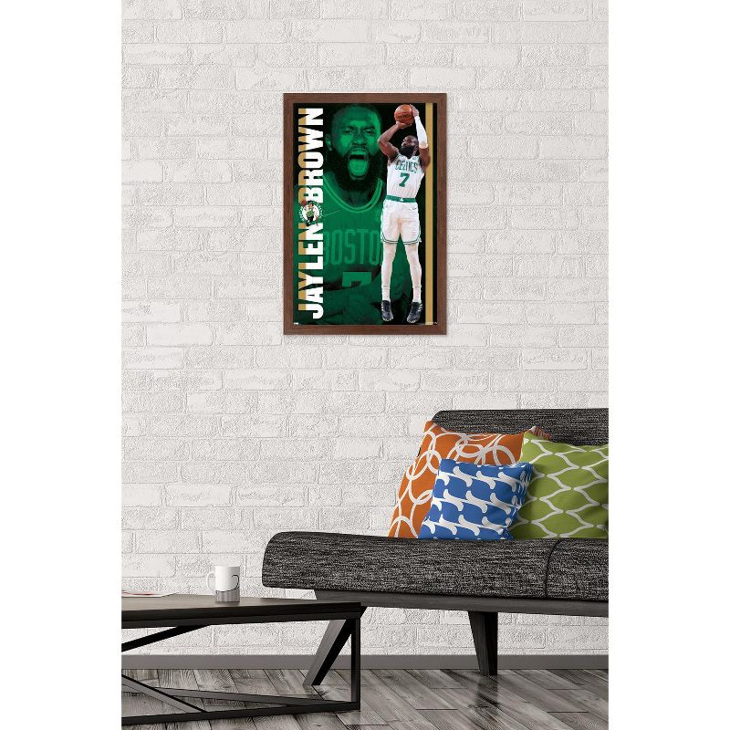 Trends International NBA Boston Celtics - Jaylen Brown 21 Framed Wall Poster Prints, 2 of 7