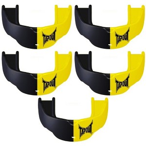 Tapout Youth Protective Sports Mouthguard with Strap 5-Pack - Yellow/Black - 1 of 1
