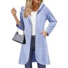 Zeagoo Women's Fall Jacket 2025 Zip Up Hoodies Long Sleeve Long Tunic Sweatshirts Oversized Fleece Casual Coat with Pocket - 4 of 4