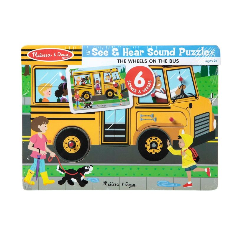 Melissa &#38; Doug The Wheels on the Bus Sound Puzzle 6pc, 4 of 11