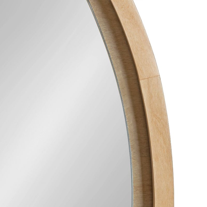 30&#34; Evans Round Wall Mirror Natural - Kate &#38; Laurel All Things Decor, 4 of 8