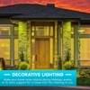 Luxrite A19 LED Yellow Bug Light Bulbs, 60W Equivalent, Non-Dimmable, UL Listed, E26 Standard Base, Indoor Outdoor, Porch, Home Lighting 6 Pack - 2 of 4