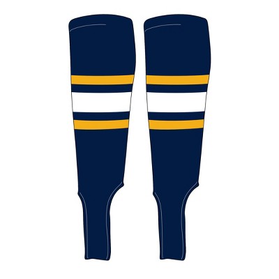 MK Socks Traditional Baseball Stirrups Pattern B-5 Navy, Gold, White (L)