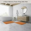Lavish Home 2-Piece Chenille Memory Foam Bathroom Rugs Set - 2 of 4