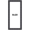 PosterPalooza | Panoramic Linear Black Picture Frame - UV Acrylic, Foam Board Backing, Hanging Hardware - 2 of 4