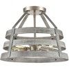 Elk Home Brigantine 2 - Light Semi-Flush Mount in  Weathered Driftwood - 3 of 3