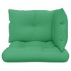 vidaXL Chair Cushion Set 3 Pcs - Pallet Seat Sofa Pads - Green Polyester, Indoor/Outdoor Use - Garden, Patio, Living Room - 4 of 4