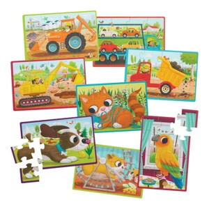 Battat Wooden Jigsaw Puzzles - Set of 8 - 1 of 4