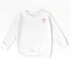 The Juniper Shop Pink Bow Outlined Toddler Sweatshirt - 2 of 4