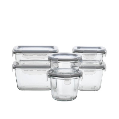 Mason Craft & More Set of 6 Food Storage Containers with Lids