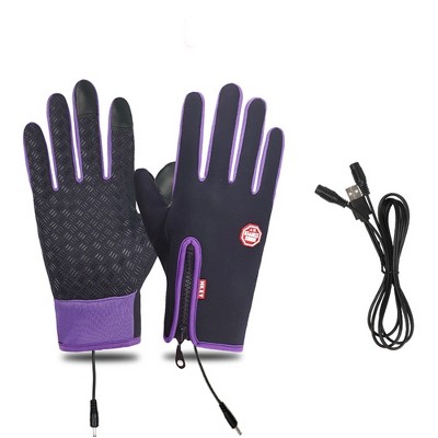 HTUTWOO USB Heated Gloves, Waterproof Touch Screen Gloves, Winter Warm Gloves for Cycling and Outdoor Activities, Perfect for Men Women