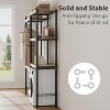 Double Row Over Washer and Dryer Shelves, 5 Tiers Laundry Room Storage and Organizer Standing Shelf, Heavy Duty Freestanding Clothes Drying Rack - 3 of 4