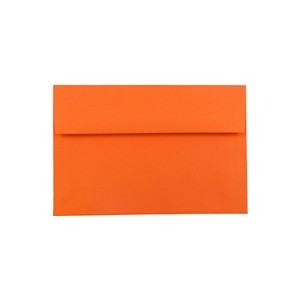JAM Paper A7 Colored Invitation Envelopes 5.25 x 7.25 Orange Recycled 25/Pack (95666) - 1 of 2