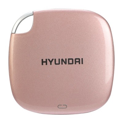 Hyundai 2TB Ultra Portable External SSD for PC/Mac/Mobile, USB-C USB 3.1 - Rose Gold (HTESD2048RG)