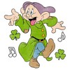 Girl's Disney St. Patrick's Day Dopey Lucky Dance Crop T-Shirt - 2 of 3
