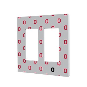 NCAA Big Ten Universities Fashion Pattern Hidden-Screw Light Switch Plate for Double Rocker - 1 of 4