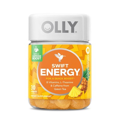 OLLY Swift Energy Vitamin Gummies - Pineapple Punch - 30ct