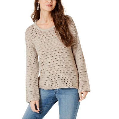 Style & Co. Womens Pointelle Pullover Sweater