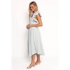 Petal and Pup Linda Midi Dress - Green Stripe - 2 of 4