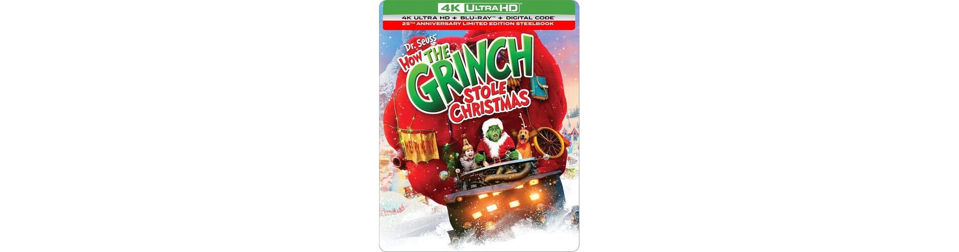 Dr. Seuss' How the Grinch Stole Christmas (25th Anniversary Edition) (Steelbook) (Steelbook) (4K/UHD)(2000)