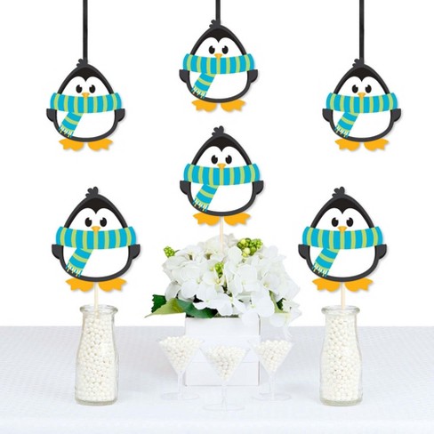 Big Dot of Happiness Holly Jolly Penguin - Penguin Decorations DIY Holiday and Christmas Party Essentials - Set of 20 - image 1 of 4