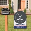 Big Dot of Happiness Shoots and Scores - Hockey - Party Decorations - Birthday Party or Baby Shower Welcome Yard Sign - 2 of 4